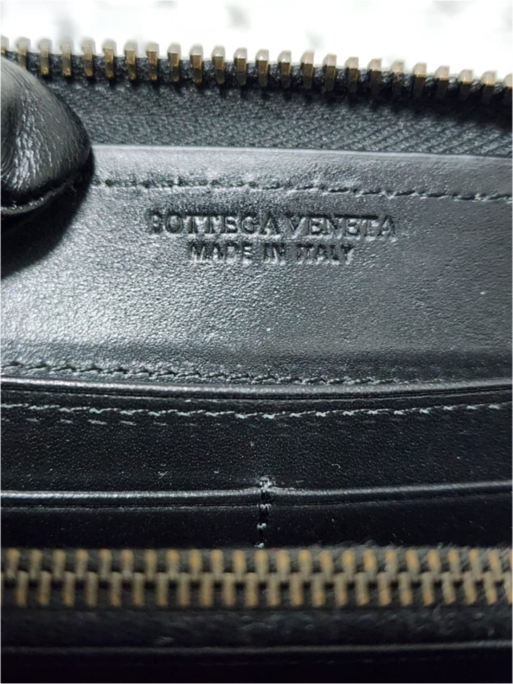 Authentic BOTTEGA VENETA Nappa Intrecciato Zip Around Wallet Black - Picture 5 of 11